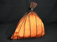 ■新品■未使用■ PLEATS PLEASE プリーツプリーズ ナイロン クロスボディ ショルダーバッグ 斜め掛け オレンジ系×ブラック系 FI9044のサムネイル