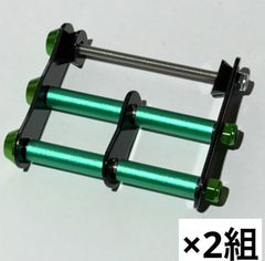 金×緑　ニックス風ベルトループ 腰道具 腰袋 工具差し 3連チェーン付き 金×緑 ニックス風ベルトループ 腰道具 腰袋 工具差し 3連