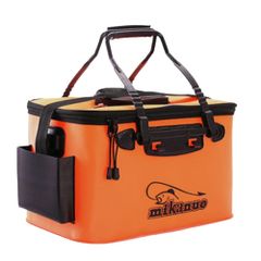 バッカン 釣り クーラーボックス バケツ アウトドア 道具 折りたたみ アジング 活かし 40cm 23l オレンジ
