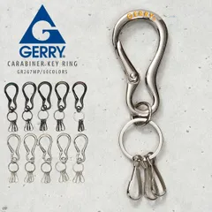 【新品・未使用】 カラビナキーホルダー レディース メンズ ユニセックス GERRY ジェリー ブランド キーホルダー フック かっこいい リング かわいい 金具 カラビナ 靴 シューズ 即購入可 シルバー イエロー 黄色 GR267MP-CPZMR