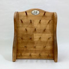 スプールスタンド　ミニ　ハンドメイド　糸立て　20本　ダークブラウン