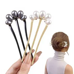 パール 髪飾り 2個セット まとめ髪 ヘアコーム かんざし 簪 髪留め ヘアピン 夜会巻きコーム ヘアアクセ おしゃれ シンプル ヘアアレンジ 結婚式 着物 BOJIDO 成人式 パーティー 卒業式 和装 花嫁 普段使い
