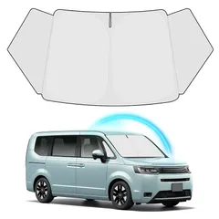 【2025年・遮光・遮熱アップグレード】Cartist ホンダ 新型 ステップワゴン RP6/7/8型 フロントサンシェード STEPWGN 6代目 2022年～現行 サンライン サンセット サンフィア フロントガラス サンシェード シェードカーテン マル 0