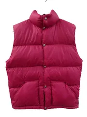 ザノースフェイス THE NORTH FACE 70s 茶タグ ダウンベスト S USA製 ラベンダー リップストップナイロン ヴィンテージ