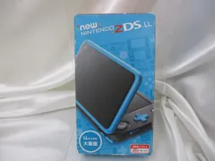 【三沢店6683】 Newニンテンドー2DS LL ブラック×ターコイズ 4902370536683 専用タッチペン microSDHCメモリーカード4GB 【欠品】ARカード /スタートガイド