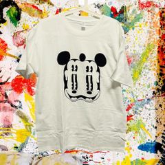 DRUG WEED ミッキー リプリント Tシャツ 半袖 メンズ 新品 アバンギャルド  ハイデザイン 個性的 ハイデザイン 攻め 春 夏 男性 トップス カットソー お洒落 キャラクター 可愛い アメリカ キャラクター