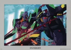 【中古】雑貨 初号機VS第13号機 B4描きおろしイラストボード 「一番くじ エヴァンゲリオン～Mark.06、降臨!～」 E賞