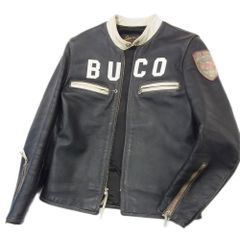 馬革●Buco ブコ THE REAL McCOY'S ホースレザー ライダース ジャケット J100 革ジャン トラックレーサー メンズ 38 ブラック