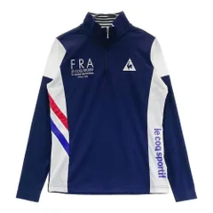 サイズ：L LECOQ GOLF ルコックゴルフ  ハーフジップ長袖Tシャツ  ネイビー系 [240101216640]# ゴルフウェア レディース ストスト