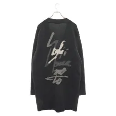 Yohji Yamamoto POUR HOMME (ヨウジヤマモト プールオム) 15AW バックロゴロングカーディガン ブラック HY-K87-981のサムネイル