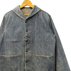 DANTON デニムカバーオール サイズ40 ネイビー DANTON シャツジャケット レディース｜カバーオール 羽織り