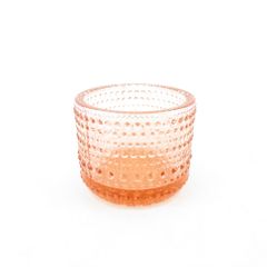 美品 iittala イッタラ カステヘルミ キャンドルホルダー サーモンピンク SM2358F 