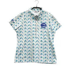 サイズ：LL FILA GOLF フィラゴルフ  半袖ポロシャツ 花 総柄 ホワイト系 [240101538936] ゴルフウェア レディース ストスト