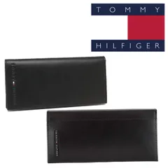 トミーヒルフィガー Tommy Hilfiger ウォレット 財布 長財布  31TL19X006  31TL19X019 小銭入れ付き カード入れ カードケース ブラック メンズ 小物 レザー 専用箱付き 新品 正規品 未使用品