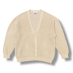 参考上代30800円 Graphpaper 24SS Linen SOLOTEX Knit Cardigan リネンソロテックスニットカーディガン セーター グラフペーパー GU241-80207 ベージュ 1  GU241-802075のサムネイル