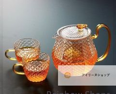 【新品未使用】ティーポットドラゴンスケールポット槌で打たれたドラゴンティーポット★急須★手作り 茶こし付き 大容量 茶こし付き 二重構造 保温透明おしゃれ★耐熱ガラス★ティーポッ カンフーティーセット ガラス製ポットトセット#アイリーヌショップ