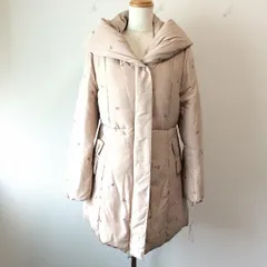 #wnc ギャラリービスコンティ GALLERY VISCONTI コート 2 ベージュ ダウンコート フード付き リボン 刺繍 レディース [882135]