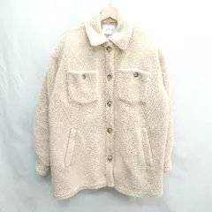 ◇ ⊇ archives ボア 長袖 コート サイズM ベージュ レディース E  【1502180069529】