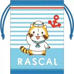 【中古】バッグ A.ラスカル マリンデザイン 巾着 「あらいぐまラスカル」