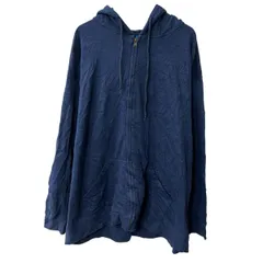 Reebok 無地スウェット パーカー 3XL ネイビー リーボック ジップアップ フーディー ビッグサイズ カットソー トップス 秋物 a710-6098