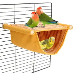 【特価商品】バードテント デグー ハンモック インコ ベッド 暖かい小動物の家の巣 鳥たちの寝床 含むインコ 止まり木 鳥のおもちゃ インコ ハムスター デグーに適しています (S)