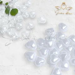 Y ぷっくりパールハートパーツ  2タイプ ネイル デコ