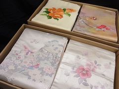 平和屋-こころ店□極上 創業460年・千總 訪問着 貝桶花文 暈し染め ...