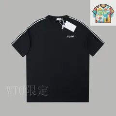 【今日特価】CELIN* 25SS 刺繍レタープリント T シャツ-3