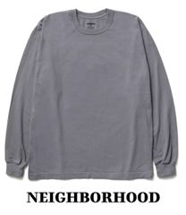 2024 ネイバーフッド 長袖　ロゴ　Tシャツ　 グレー XL 2024 ネイバーフッド 長袖 ロゴ Tシャツ グレー XL NEIGHBORHOOD