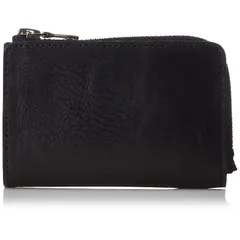 [ウルティマ トーキョー] コインケース カードケース 本革 イタリアンレザー ベジタブルタンニン 裏地なし [Macchiato/マキアート] No11424 メンズ ブラック×ナチュラル