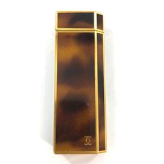 ヴィンテージ Cartier カルティエ ガスライター 黒 ゴールド 火花確認済 Yahoo!オークション - 【美品 火花確認済】 Cartier カルティエ