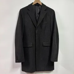 美品 ブルックスブラザーズ チェスターコート ロング丈 黒 ブラック XL相当 美品 ブルックスブラザーズ チェスターコート ロング丈 黒