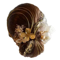 [Lomeri ロメリ] タイトヘア 髪飾り８点セット おかみさん ロメリ ドライフラワーの髪飾り 成人式 卒業式 結婚式 袴G8