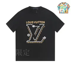 Louis Vuitton ロゴプリント 半袖Tシャツ ブラック　並行輸入 中古・古着通販】LOUIS VUITTON (ルイ ヴィトン) Side strap T