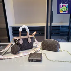 [本日特価] 全新シリーズセット X667 - LV ショッピングバッグBB + LV シェルバッグ + LV 財布 本日限定特別割引！[本日特価|新品未使用品]-WT0輸入