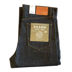 新品 FILSON "HUSKY JEANS" RAW INDIGO 34