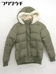 ■ Barbie バービー ジップアップ ダウン ジャケット サイズM カーキ レディース  【中古】 【1111150002024】