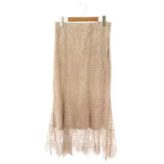 スナイデル SNIDEL ヘムフレアレーススカート ロング 1 ピンク /NR ■OS