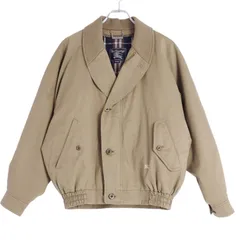 Vintage バーバリー Burberrys ジャケット ブルゾン ライナー付き 中綿 裏地チェック柄 ロゴ入り コットン メンズ アウター M カーキのサムネイル
