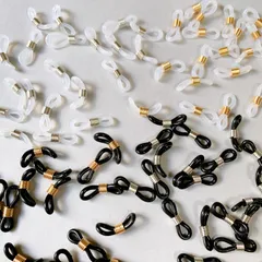 メガネチェーン 10個 シリコンゴム コネクタストラップ ハンドメイド パーツアクセサリー