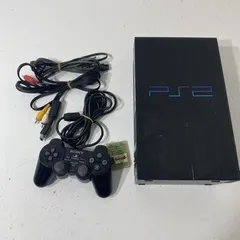 動作確認済み SONY PS2 本体 コントローラー ミッドナイトブラック SCPH-50000 【送料無料】 AAL0319大7636/0403