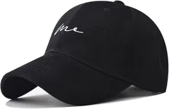 G-tiamo ジーティアモ キャップ 帽子 きゃっぷ 英字 ワンポイント レディース 刺繍 ぼうし ボウシ アジャスター 調節 可愛い UV カワイイ おしゃれ お洒落 オシャレ カット 紫外線 日よけ(ブラック,  Free Size)