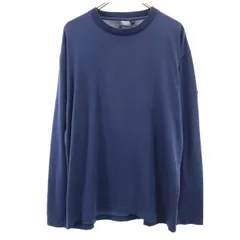 AIGLE エーグル 長袖 Tシャツ XL ネイビー ロンT メンズ 古着