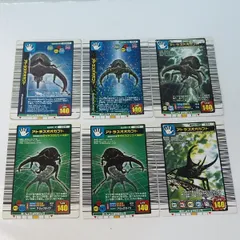 甲虫王者ムシキング【024 アトラスオオカブト キラ パラレル含む6枚セット】当時物 トレーディング カード ゲーム トレカ■SEGA サガ 中古