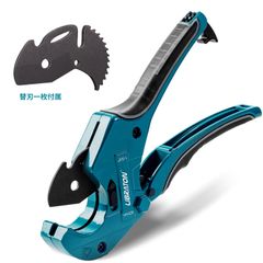 【正規品（新品）】LIBRATON 塩ビカッター 重切削 エンビカッター ラチェット式 塩ビ管カッター PVCパイプカッター 切断能力 42 mm 替刃付き