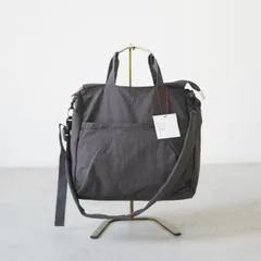 EARTH MADE (アースメイド) | 10POCKET INSIDE PRINT 2WAY TOTE (dark gray/light gray/black) | ナイロン トートバッグ