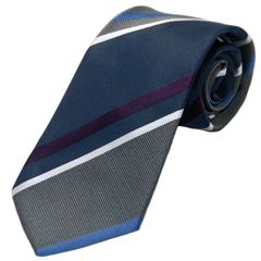 激安 新品 ネクタイ  ストライプ　紺  洗える  メンズ　ビジネス