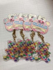 【数量限定】ベアコレクリア インフィニティ｜アクリル素材｜かわいい｜元気無限大おまじない入り！4つセット