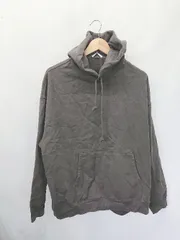 ◇ ⊇ WYM LIDNM ウィム バイ リドム オーバーサイズ　シンプル 長袖 パーカー サイズM ダークグレー系 メンズ E  【1411130007309】