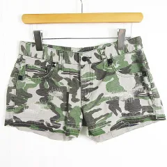 ダブルスタンダードクロージング ダブスタ DOUBLE STANDARD CLOTHING ショート パンツ カットオフ 綿 38 グレー カーキ 迷彩 スタッズ ダメージ加工 kz9641のサムネイル